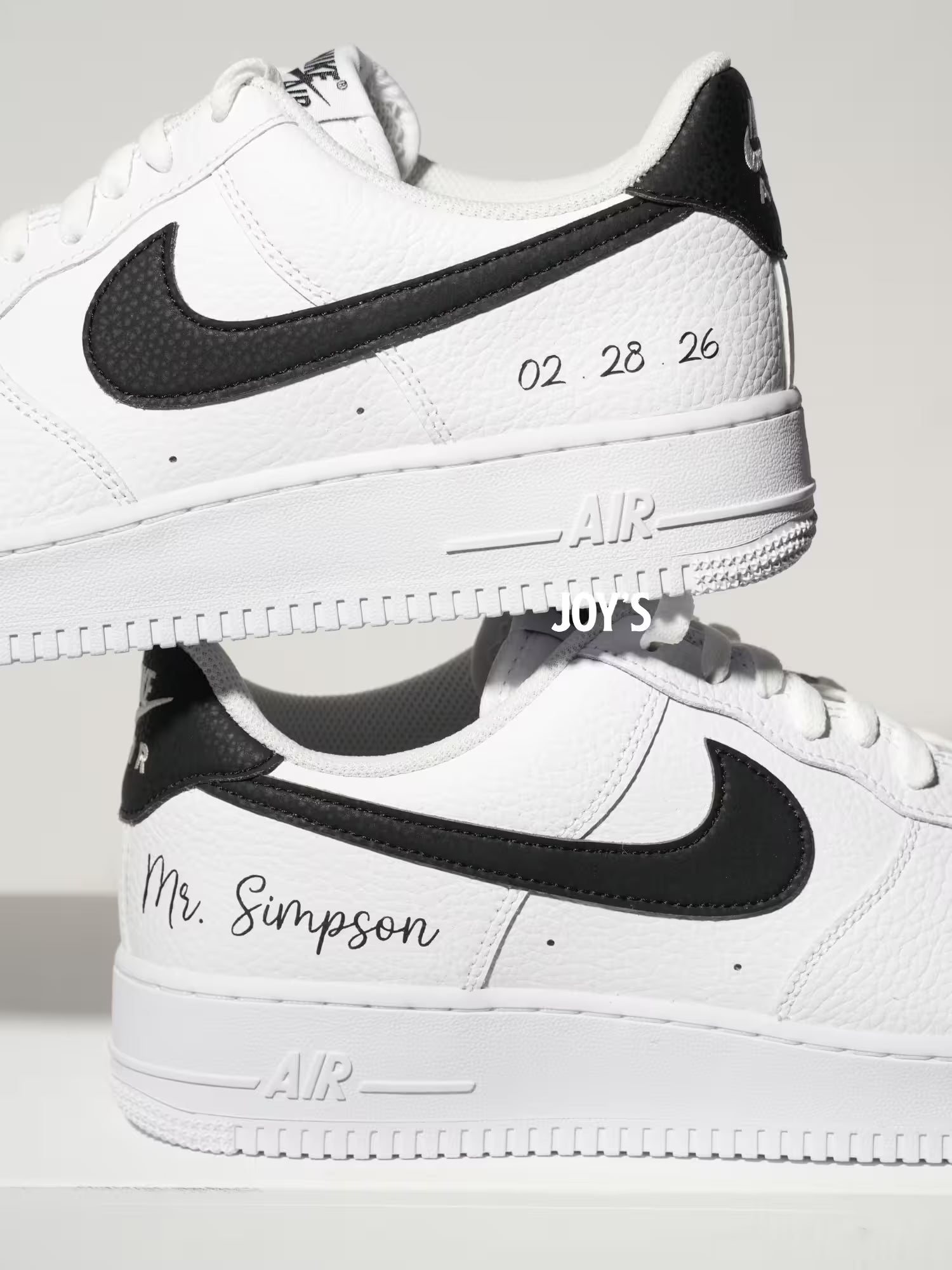 Wedding Sneakers for Groom Custom AF1