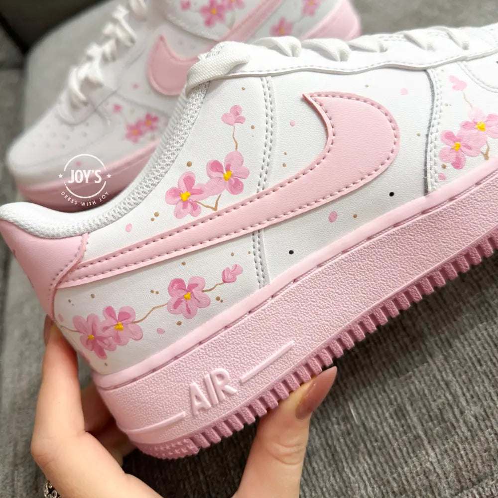 Pink Floral Custom Air Force 1
