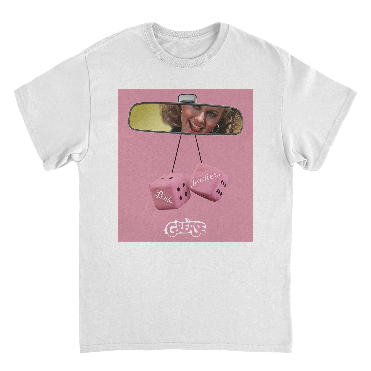 Grease Pink Ladies White T-Shirt - Movie T-Shirts JOY'S Custom Sneakers