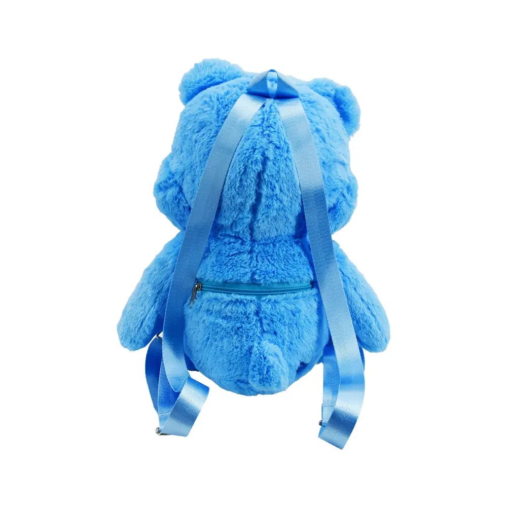 Grumpy Bear Plush - Care Bears Licensed Backpack - Backpack JOY'S Custom Sneakers
