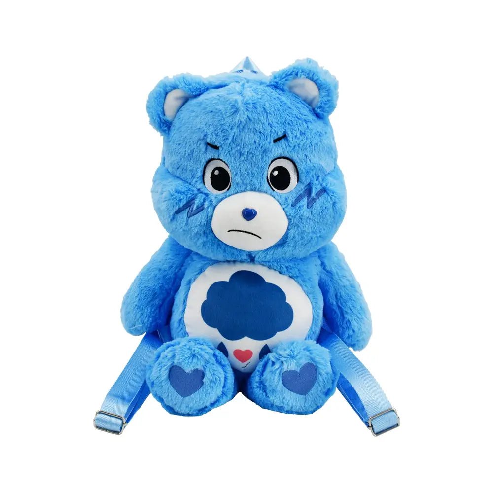 Grumpy Bear Plush - Care Bears Licensed Backpack - Backpack JOY'S Custom Sneakers