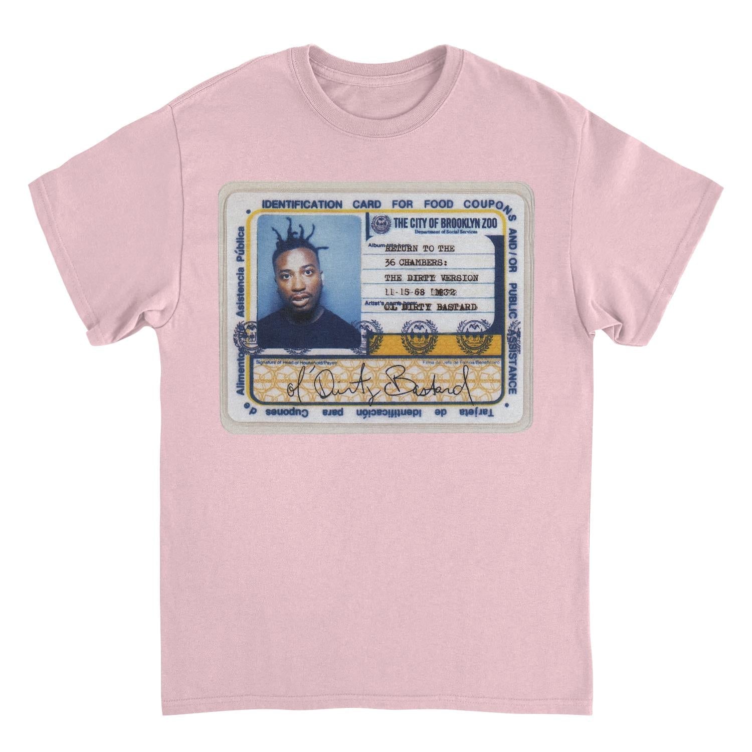Ol' Dirty Bastard ODB ID Card T-Shirt - Band T-Shirts JOY'S Custom Sneakers
