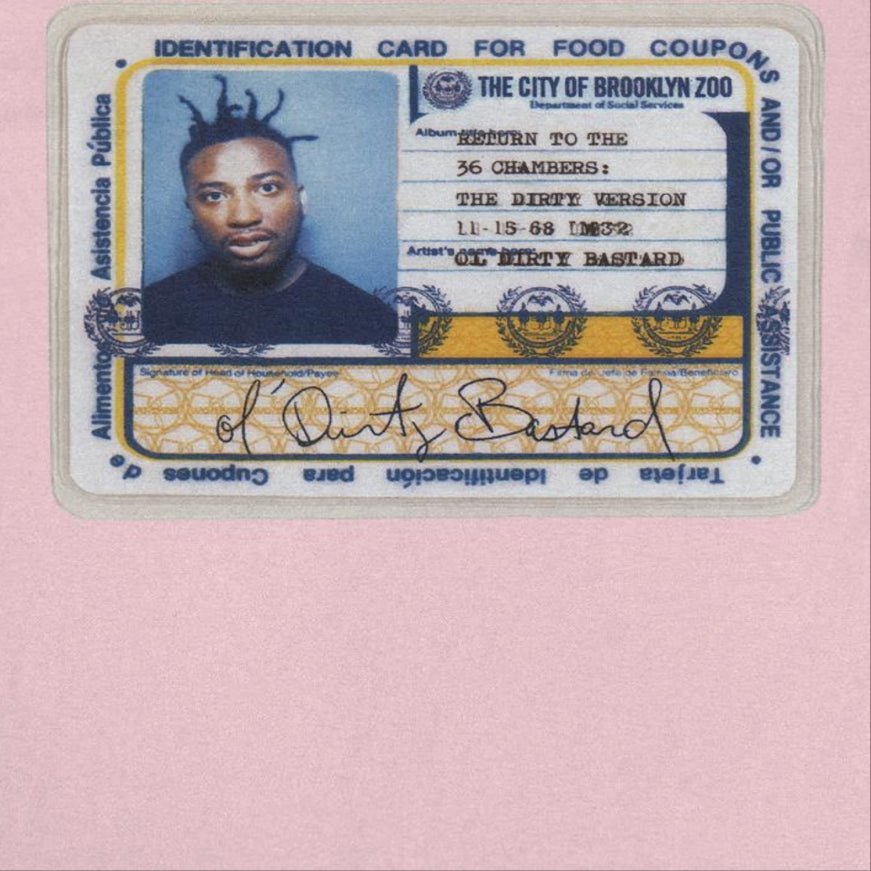 Ol' Dirty Bastard ODB ID Card T-Shirt - Band T-Shirts JOY'S Custom Sneakers