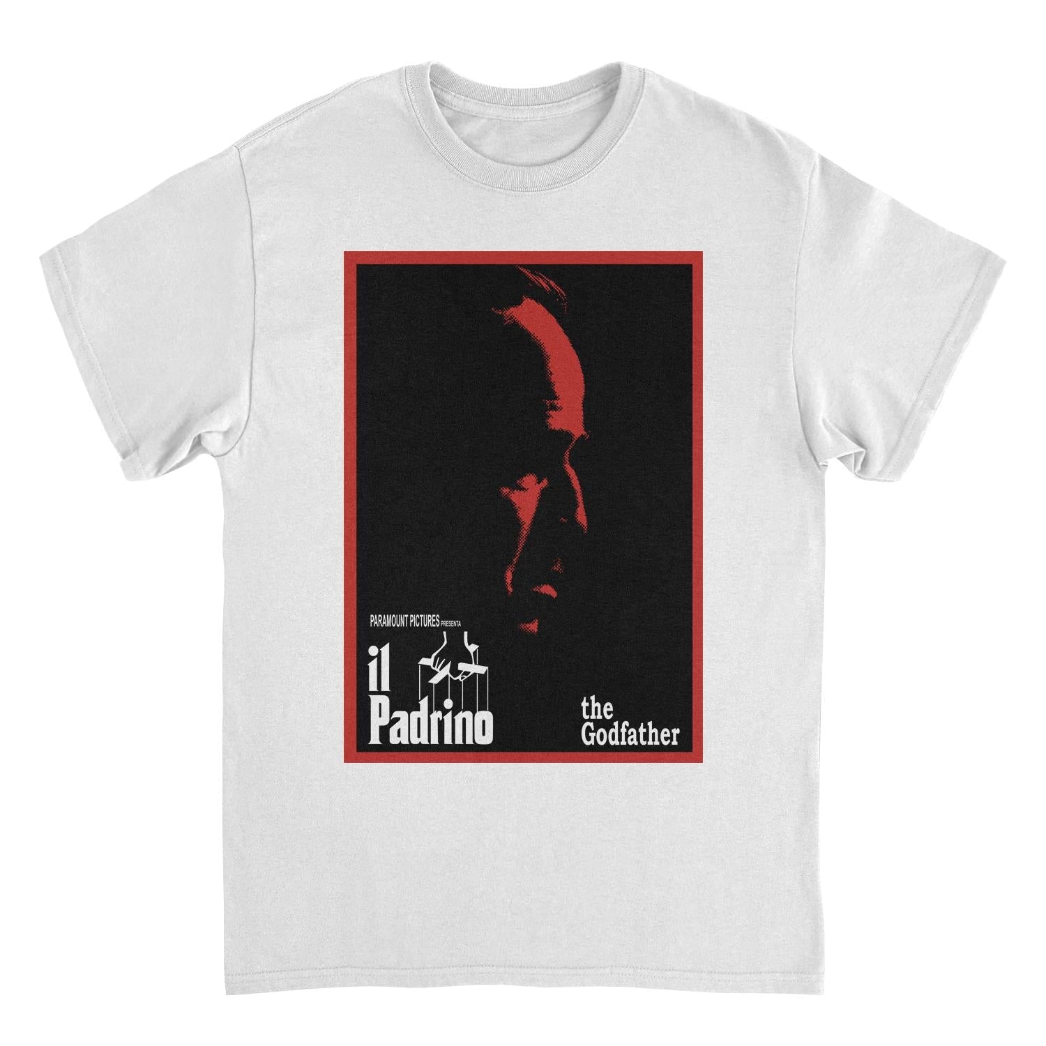 The Godfather The Godfather White T-Shirt - Movie T-Shirts JOY'S Custom Sneakers