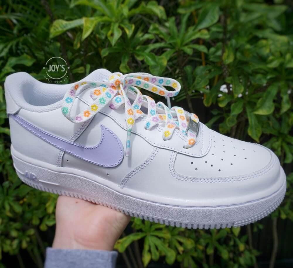 Periwinkle Custom Air Force 1 Sneakers. - Sneakers Joy's