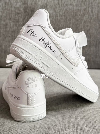 Wedding Bling Sneakers Custom AF1