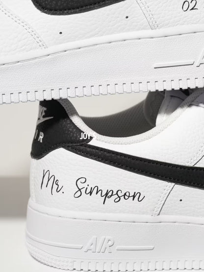 Wedding Sneakers for Groom Custom AF1
