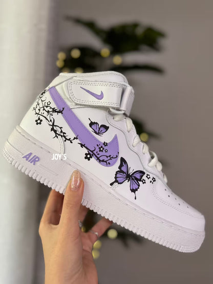 Purple Butterflies Custom AF1