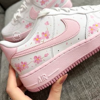 Pink Floral Custom Air Force 1