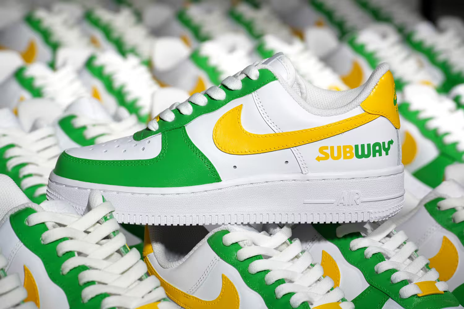 Nike Air Force 1 Sneakers featuring Subway Logo