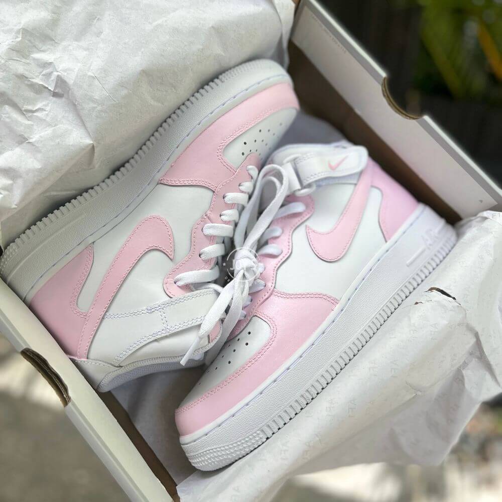 Final Sale-Bubble Gum Custom Air Force 1.