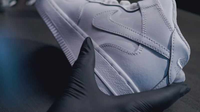 Custom Sneakers being painted