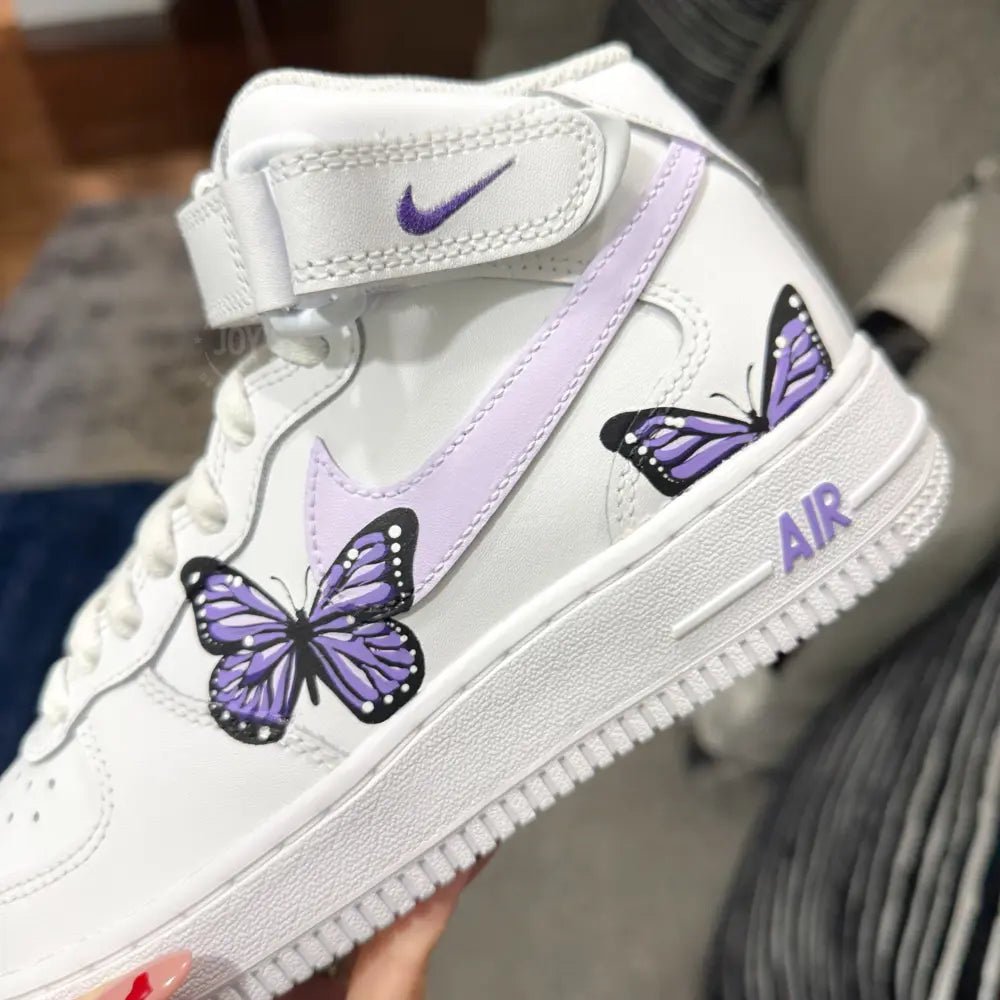 Purple Butterflies Custom Air Force 1 - Sneakers JOY'S Custom Sneakers