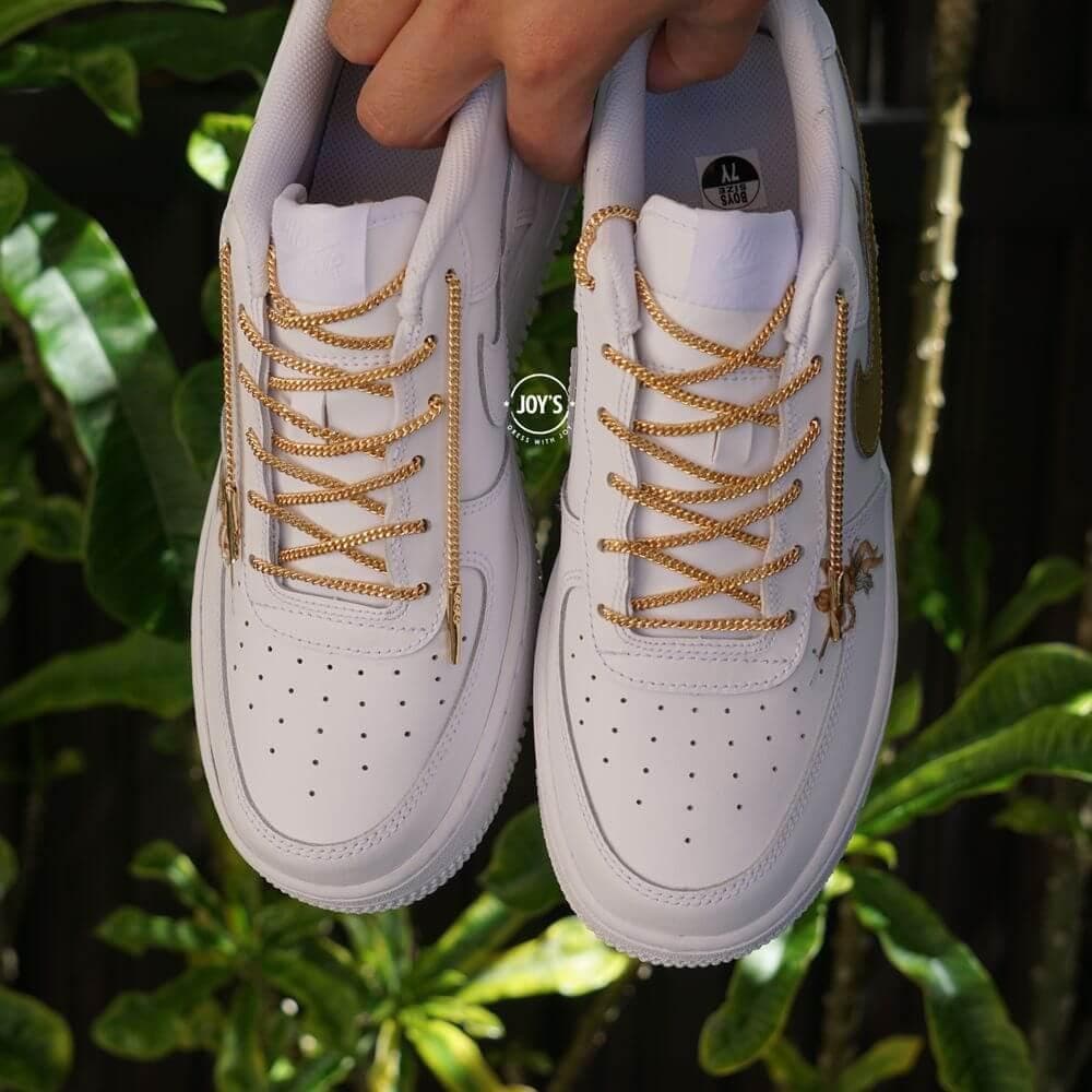 Air force 1 chain laces on sale