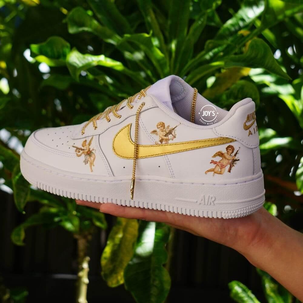 Air force one store gold lace lock