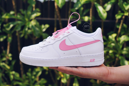 Hot Pink Custom Air Force 1 Sneakers - Sneakers Joy's