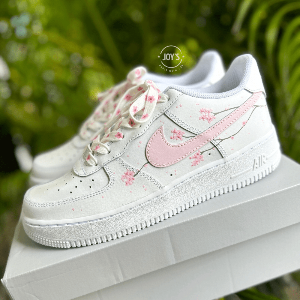 Pink Flat Shoelaces for Air Force 1 Sneakers and Canvas Shoes - Shoelaces JOY'S | Custom Air Force 1 Sneakers